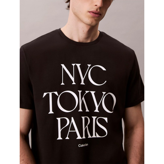 Calvin Klein Ανδρική κοντομάνικη μπλούζα Flagship Cities Graphic Relaxed T-Shirt